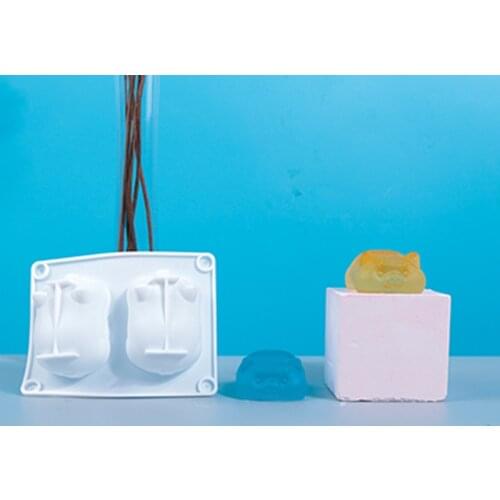 Piggy Shape Silicone Fondant Cake Decorating Candles Mould DIY Sugar Craft Chocolate Mould Home Kitchen Bakeware Decorating Tool