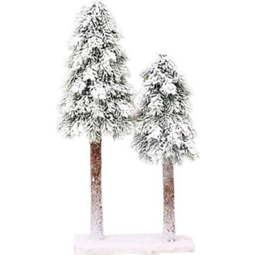 2021 Christmas Artificial Tree Simulation Cedar Falling Snow Flocking Fake Trees New Year Decorations for Home Accessories