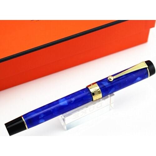 Jinhao 100 Fountain Pen Centennial Resin Ink Pen Fine 0.6mm Nib Converter Filler Business Office school supplies Writing Gift