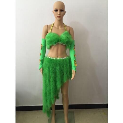 Carnival feather headwear for girls party dancing performance female clothes bow hair headdress dance feather headpiece costume