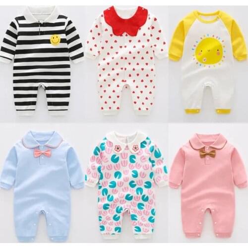 Newborn Unisex Jumpsuit Autumn Baby Girls Long Sleeves Rompers Cotton Baby Clothes for Boys Girls Outfits Infantil Costume Wear