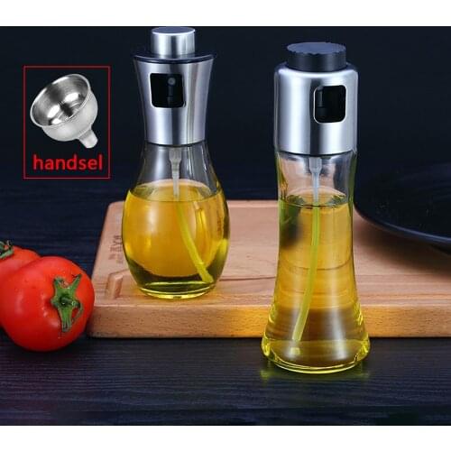 New Kitchen Oil Sprayer Glass Bottle for Cooking Baking Salad BBQ Seasoning Spray Kitchen Tool Olive Oil Vinegar Dispenser
