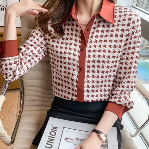 Lenneyi Check Blouses