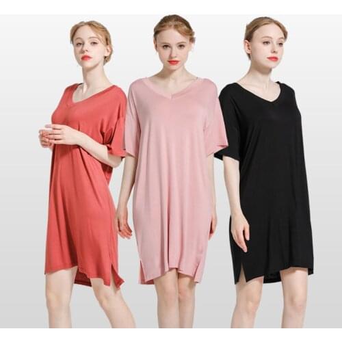Summer Women Sleepwear Nighty Nightdress Robe Sexy Lingerie Nightgown Lady Nightwear Female Night Home Cloth Dress