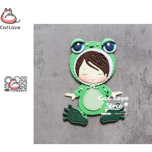 Catlove Frog Baby Animal Metal Cutting Dies Scrapbooking Mold Stencil Die Cuts Card Making DIY Craft Embossing New Dies For 2020