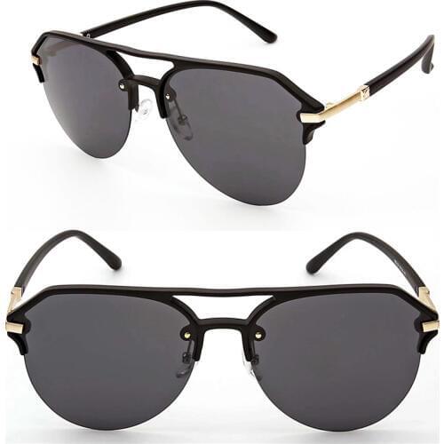 Hotsales S1862 high quality UV400 polarized pilot style anti-slip outdoor travel oversize mirror sunglasses for men