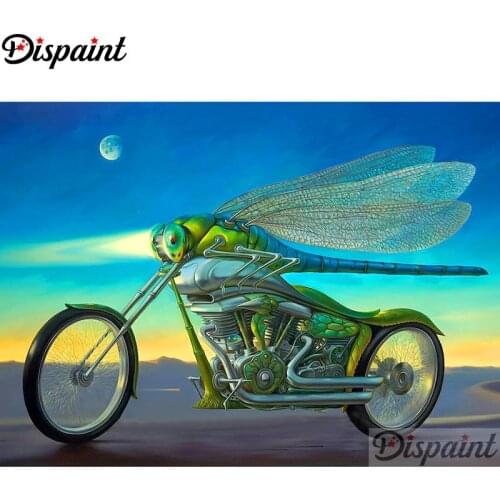 Dispaint Full Square/Round Drill 5D DIY Diamond Painting "Cartoon dragonfly" Embroidery Cross Stitch 3D Home Decor A12842