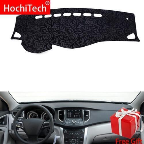 Rose Pattern Non-slip Dashmat Dash Mat Dashboard Cover Pad Cover Carpet Car Sticker for besturn b90 2011 2012-2016 Car Styling