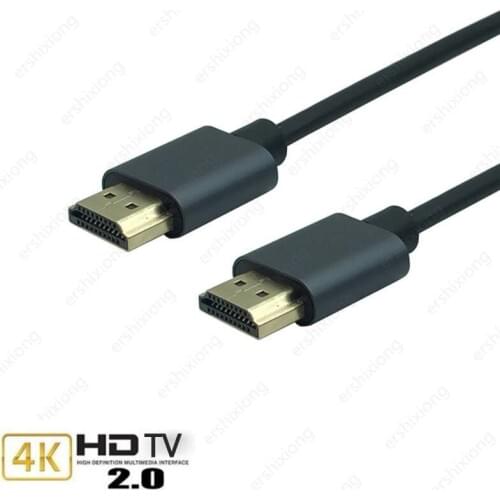 New HDMI Cable M/M Aluminum alloy HDMI to HDMI 2k*4k 2.0 Slim HDMI Cable for TV Laptop Projector PS3 PS4 Cable 0.5m 1m 1.5m 3m