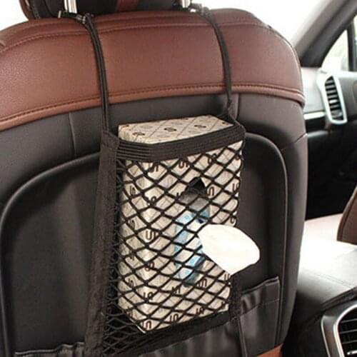 Car Seat Gap Strong Elastic Mesh Bag Seat Back Storage Bag for Lada kalina priora MG 3 5 6 7 Mg 3 ZR MG328 MG995