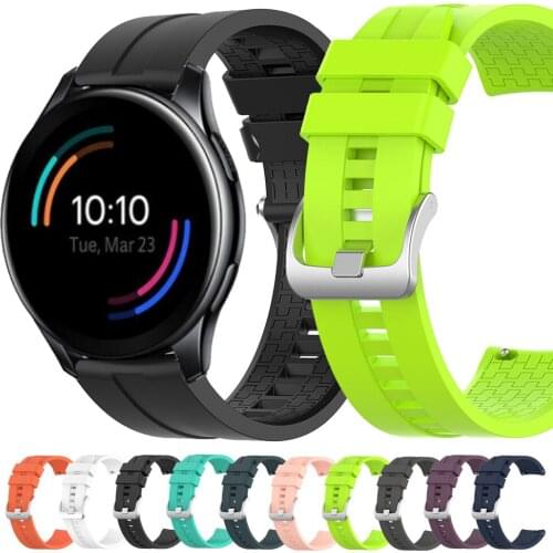 For Oneplus Watch Strap 22mm Quick Release Silicone Watch band Sport Replace Bracelet For Realme Watch S / S Pro Soft Wristband