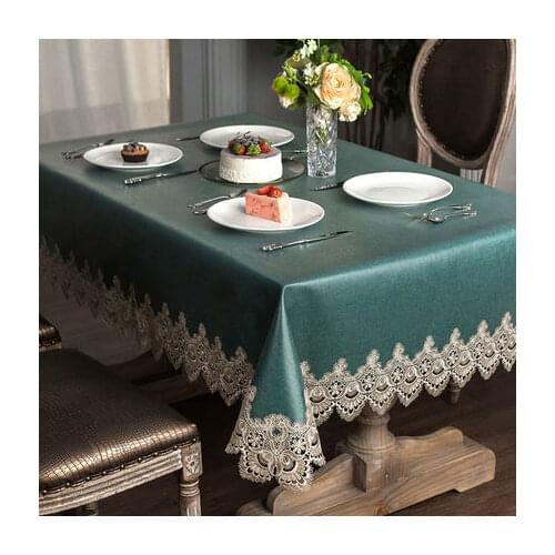New European High Quality Tablecloth Thicken Tablecloths Household Rectangular Table Cover Wedding Decoration Round Table Mat