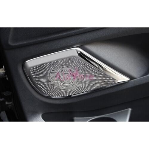 Stainless Steel Door Stereo Loudspeaker Speaker Audio Cover Panel 2014-2018 For Mercedes-Benz Vito W447 Accessories