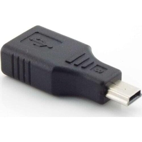 Universal USB 2.0 A To Mini B 5-Pin Female Male Adapter Mini Type-A B Jack Splitter for Computer PC Smart Phone OTG Converter