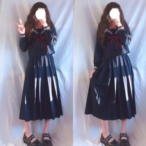 60cm 70cm 80cm skirt School JK Uniform Cosplay Japanese School girl Navy Sailor School Uniform Yankee Girl cosplay Uniform JK002