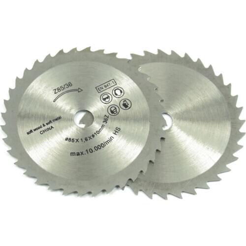 1pcs Out Diameter 85 mm 24 T Mini Circular Saw Blade Wheel Discs Wood Cutting Blade Inner Diameter 10mm 15mm