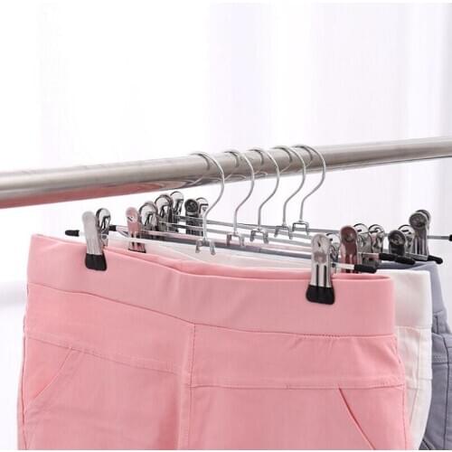 10 pcs Multifunctional stainless steel strong pants clip metal antiskid belt clip clothes hanger