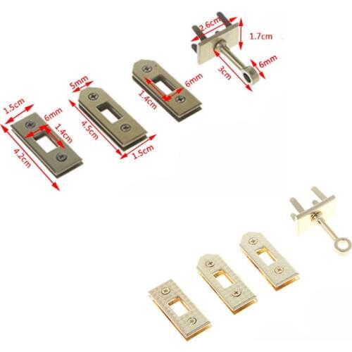 2.6 x 1.7 cm Metal Clasp Turn Locks Twist Lock DIY Leather Crossbody Handbag Shoulder Bag Buckles Elegant Bag Accessories