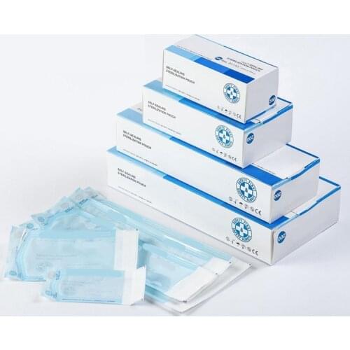 200Pcs Disposable Sterilization profession Sterilized Pouch Bags Puncture self-sealing bag Tattoo Accessories Tattoo Tools