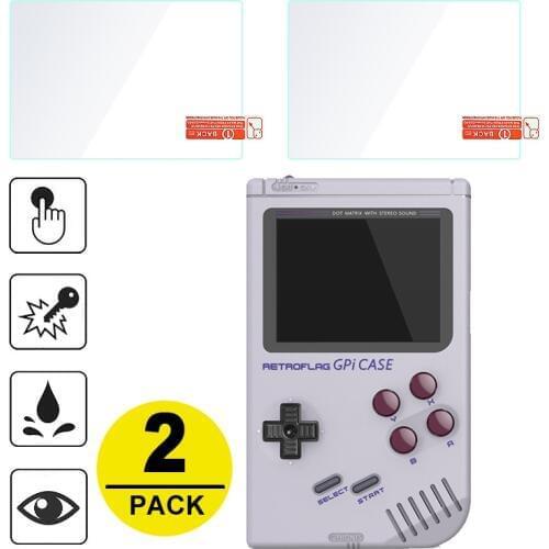 2x Tempered Glass Screen Protector for Retroflag GPi CASE