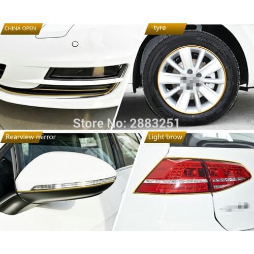 8m car accessories chrome protection wheel Rim light frame decoration for Lada kalina granta priora niva largus samara styling