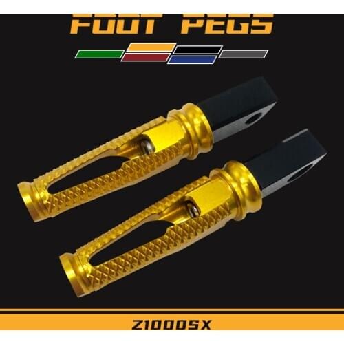 Motorcycle CNC Aluminum Rear Footrests Foot pegs For Kawasaki Z1000 SX Z1000SX Passenger rests Footpegs Pedals