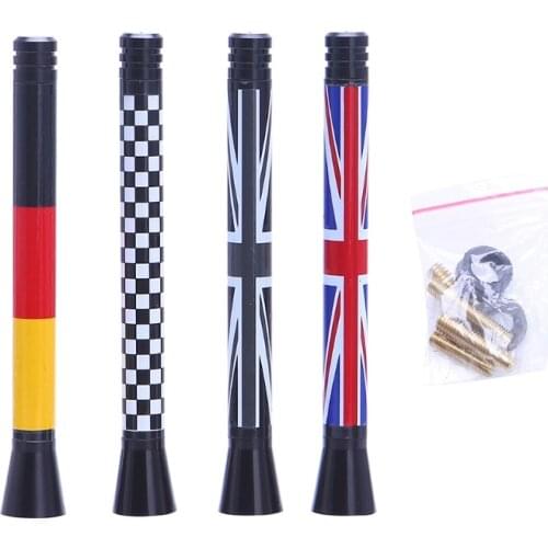 Union Jack UK Flag Short Antenna For MINI Cooper S R55 R56 R60 Countryman X6HF