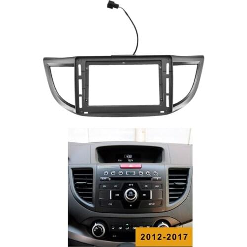 Car Radio Fascia for 2012-2016 HONDA CRV 10.1 Inch Stereo DVD Player Dashboard Kit Face Plate