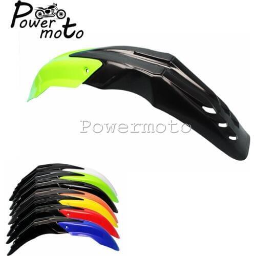 Black Green Motorcycle Front Fender Evo Mudguard Dirt Bike Motocross For EXC XCF KLX KLF WR TTR
