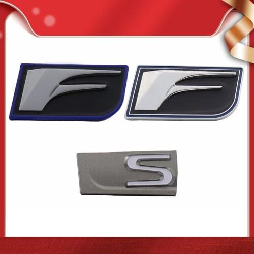 F S Sport car Hood Fender trunk Nameplate Decal Emblem Badge Sticker for IS ISF GS RX ES IS250 ES350 LX570 GS CT200 CT200H