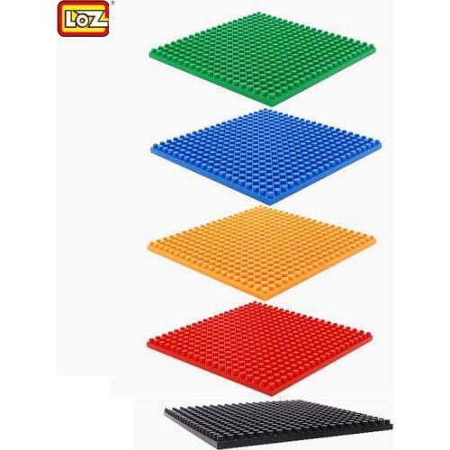 LOZ Blocks Spare parts DIY Building Blocks Plate Base Kids Blocks Accessories Floor Board Base Board Different Colors 8x8cm