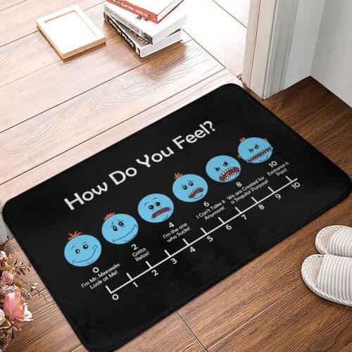 Meeseeks Doormat Carpet Mat Rug Polyester Anti-slip Floor Decor Bath Bathroom Kitchen Living Room 40x60