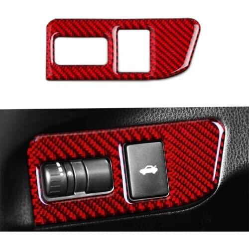 Carbon Fiber Rear Trunk Switch Button Cover For Subaru BRZ Toyota 86 2013-2017 Car parts