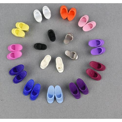 Doll Shoes Mix Styles Colorized Fashion Morden High Heeled Sandal Slipper Accessories For 1/6 Toy Barbie Xinyi FR Doll Gift Xmas