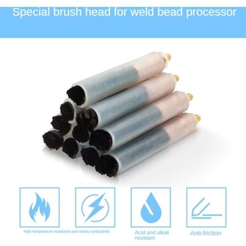 10Pcs Copper Head Solder Brushes for Welding Set Cleaning and Polishing Seam Welding Machine Cleaner M6 / M8 / M10