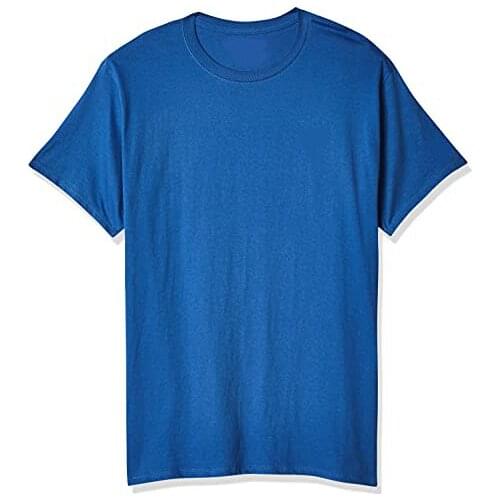 New 2020 Mens Big Size Crew T-Shirts Short Casual Cotton