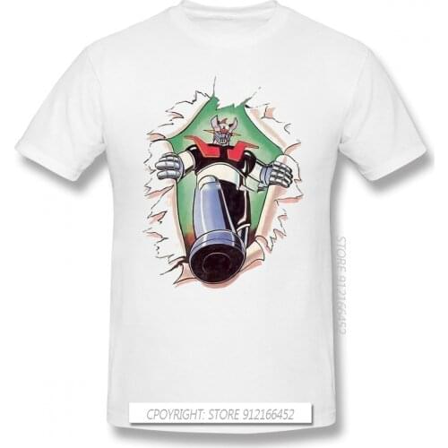 New Summer Mazinger Z T-Shirts Cotton Ultraman Metal Heroes Big Monster Space Garrison Films Ofertas Men TShirt