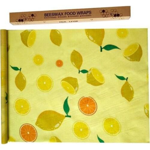 1 Roll Beeswax Food Wrap Reusable Zero Waste Eco-friendly Sustainable Seal Silicone Tree Resin Plant Oils Storage Snack Wraps