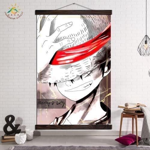 Anime Poster Posters and Prints Abstract Canvas Painting Poster Modern Art Wall Pictures for Kids Room Decor One Piece