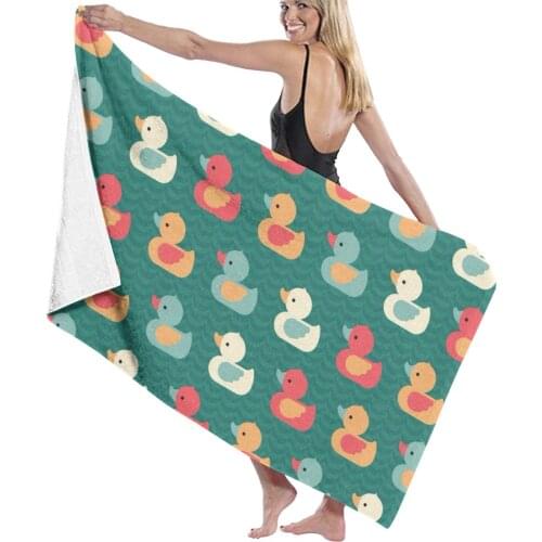 Cartoon Yellow Duck swimming face towel Microfiber Absorbent bathroom Home kitchen thicker Yellow Duck quick dry Bath Towel