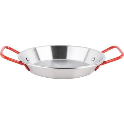 Camping Hot Pot Boiler Outdoor Stainless Steel Paella Frying Pan Seafood Dish Cheese Holloware Fruit Sugar Pot Picnic Cookware
