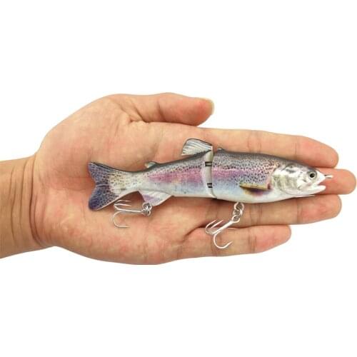 Factory Sale ABS Materials Single Section Rainbow Trout Glider Baits Hard Lure Bodies The Original "S" carved Trout Glider Lure