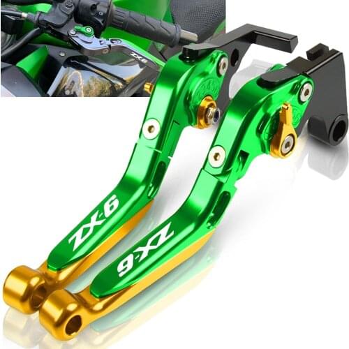 For Kawasaki ZX-6 1990 1991 1992 1993 1994 1995 1996 1997 Motorcycle CNC Adjustable Extendable Foldable Brake Clutch Levers ZX6