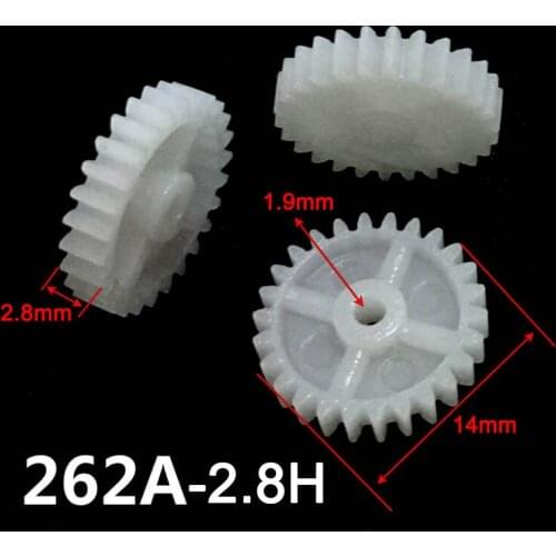 26 Tooth 0.5M Gear 14mm Diameter Hole Tight for 2mm/ 2.5mm/ 3mm Shaft Plastic Gearwheels DIY Model 262A 262.5A 263A
