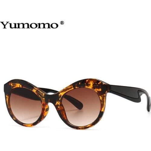 Fashion Cat Eye Sunglasses Women 2020 Vintage Brand Designer Gradient Eyewear Men Round Trending Sun Glasses Shades UV400