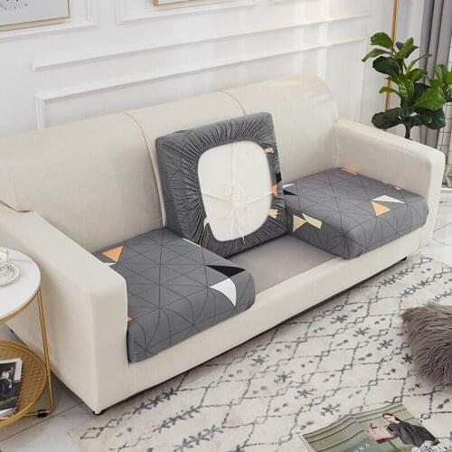Modern Style Sofa Seat Cushion Cover Elastic Band Fixed Couch Sitting Mattress Case Slipcover For Living Room Backrest Covering