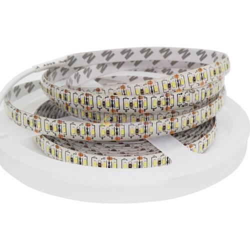 LED Strip 3014 SMD 204 led/m, Super Bright IP20/IP65 Waterproof Led Tape Light DC 12V White/Warm White Color,5m/lot