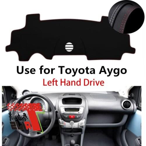 TAIJS Factory New Design Classic protective Leather Car Dashboard Cover For TOYOTA Aygo Left hand drive