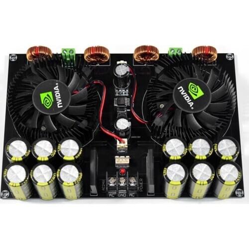 Tda8954Th o Digital Power Amplifier Board 420Wx2 High Power Two Channel With Fan Amplificador For 4-8Ohm Speaker