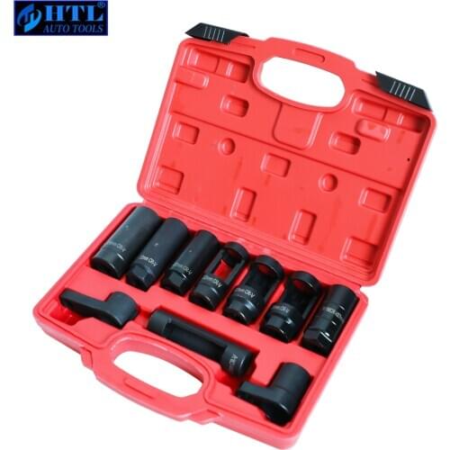 10pcs Sensor & Sending Unit Socket Set Oxygen Sensor Socket Hand Tool Set